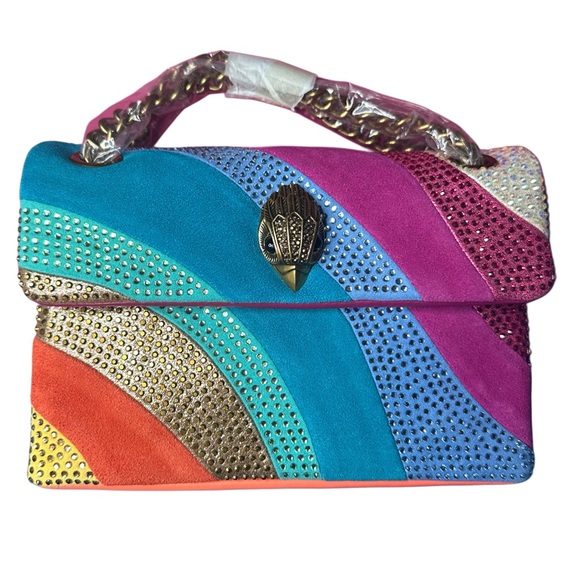 Kurt Geiger Multicolor Studded Satchel - Picture 1 of 10